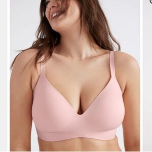 NWT Knix Wingwoman Contour Bra Pink Rose Water Sz 8+ | 40F 42E 42F wirel…